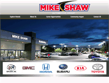 Tablet Screenshot of mikeshawautomotive.com